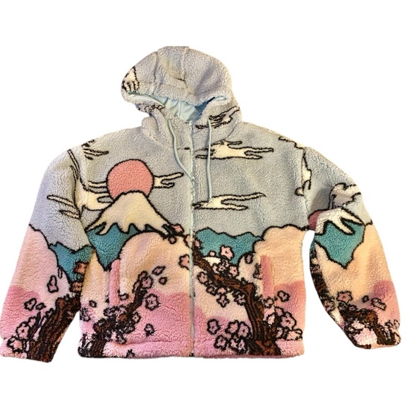 Empyre Raven Cherry Fleece Japanese Jacket M Medium Excellent - Picture 2 of 7